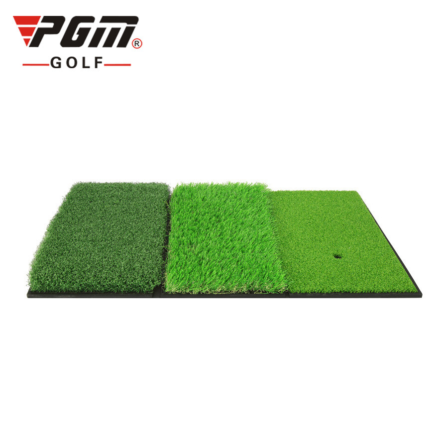 Thảm tập swing golf 3 mặt cỏ gấp gọn cơ động - pgm djd024 foldable 3 in 1 golf hitting mat