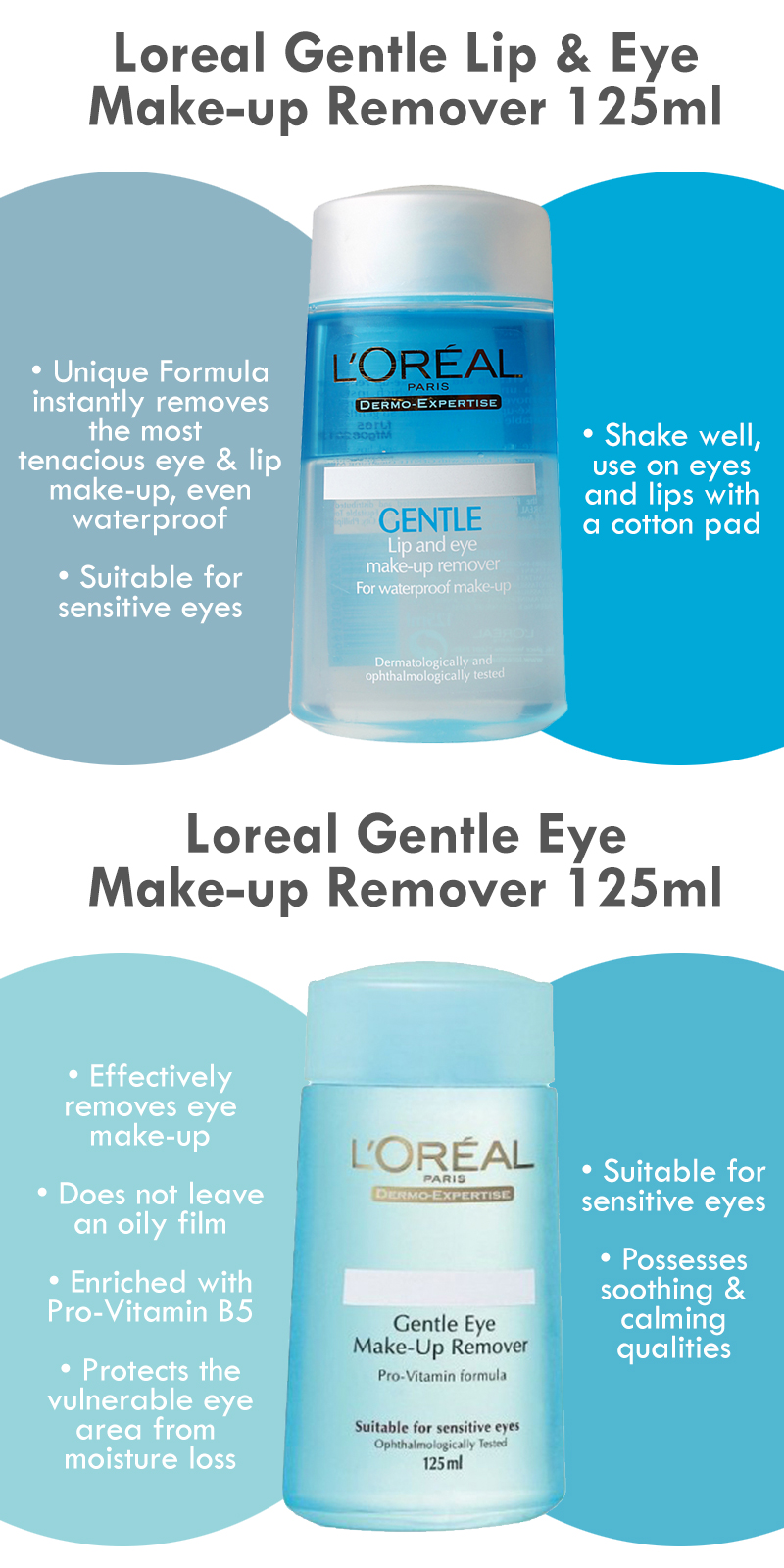 loreal eye lip makeup remover