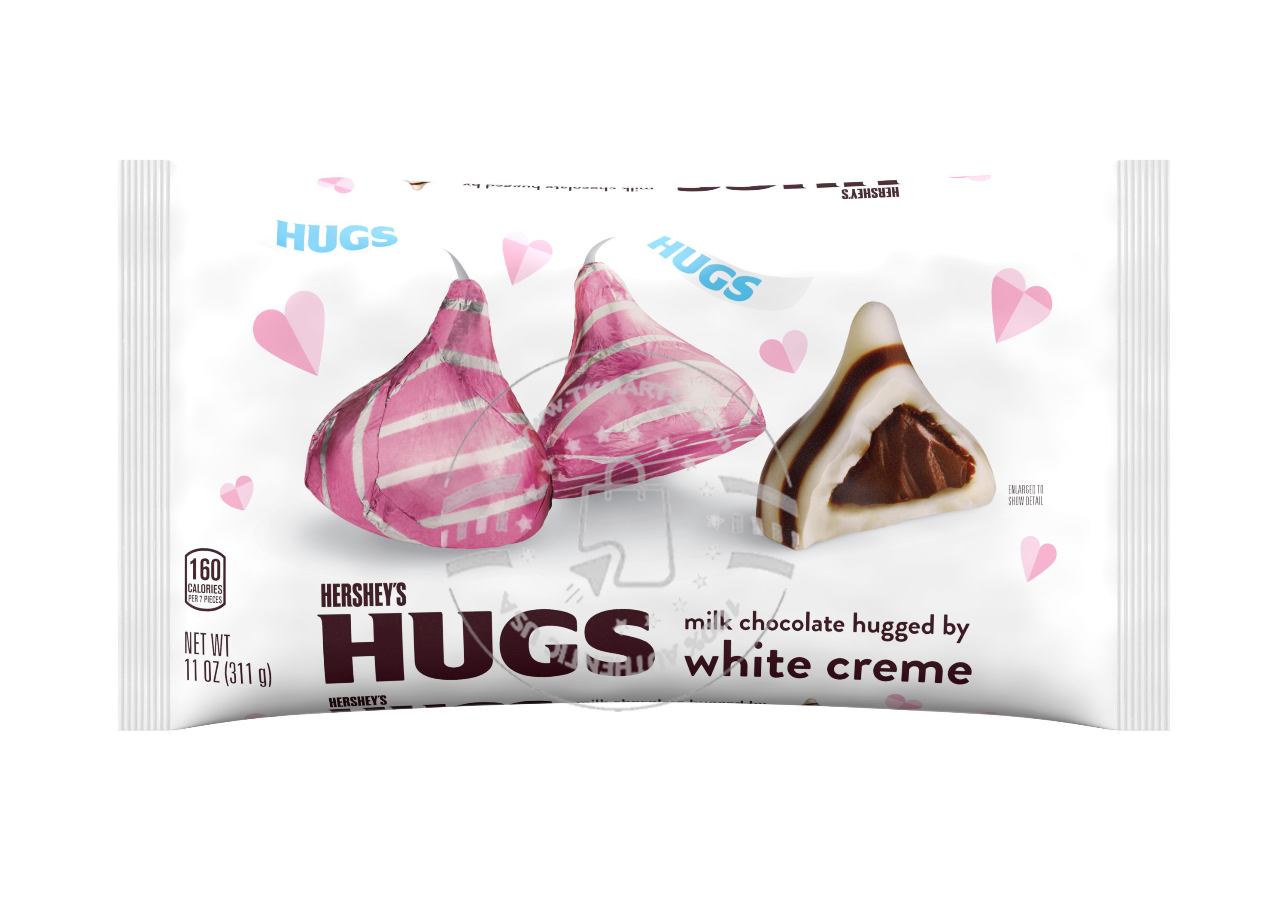 HERSHEY S - Kisses Milk Chocolate White Cream (Chocolate Sữa Và Kem Trắng 286g) thumbnail