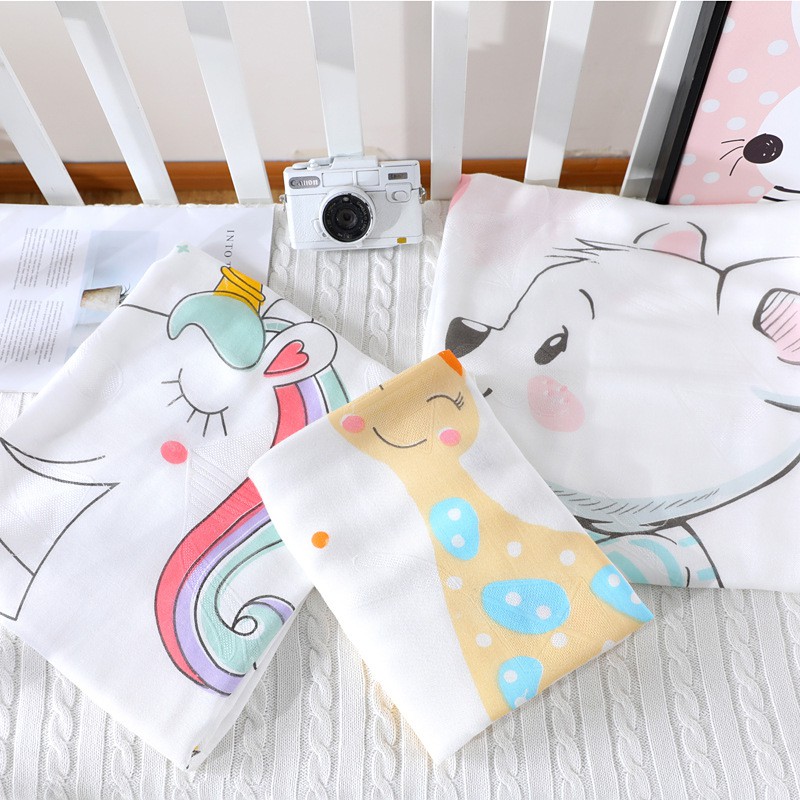 Khăn Lụa Sợi Tre Cao Cấp Dùng Làm Khăn Tắm, Chăn Đắp Cho Bé.