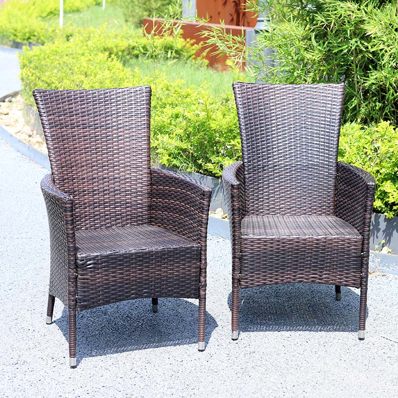 rattan duo garden seat