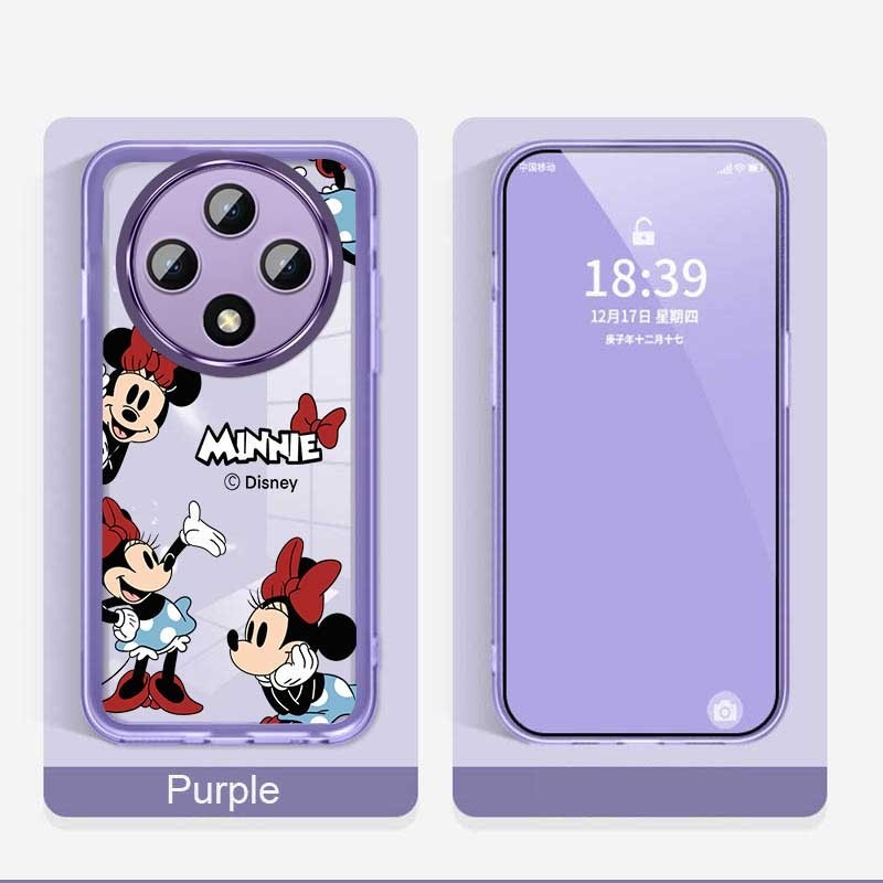 OPPO Reno 12F Reno12 F 5G Minnie Mouse Soft Silicone Full Cover Camera Protection Shockproof Crystal Rubber Case. 