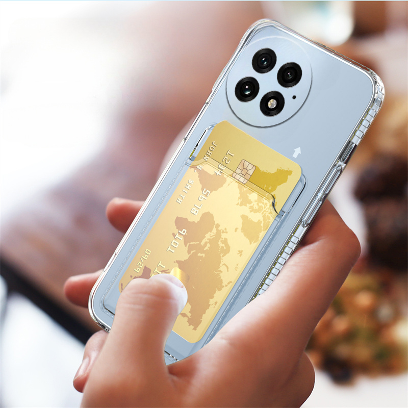 Phone cover OnePlus 13 Back case Classic Silicone Soft Transparent with Card Slot Shockproof For OnePlus 13 Phone cases.