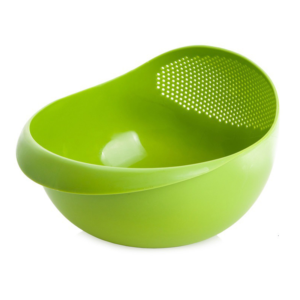 Hittime Rice Sieve Plastic Colander Kitchen Drain Basket with Handles Rice Bowl Strainer Strainer Basket Sink Drain Kitchen Tools