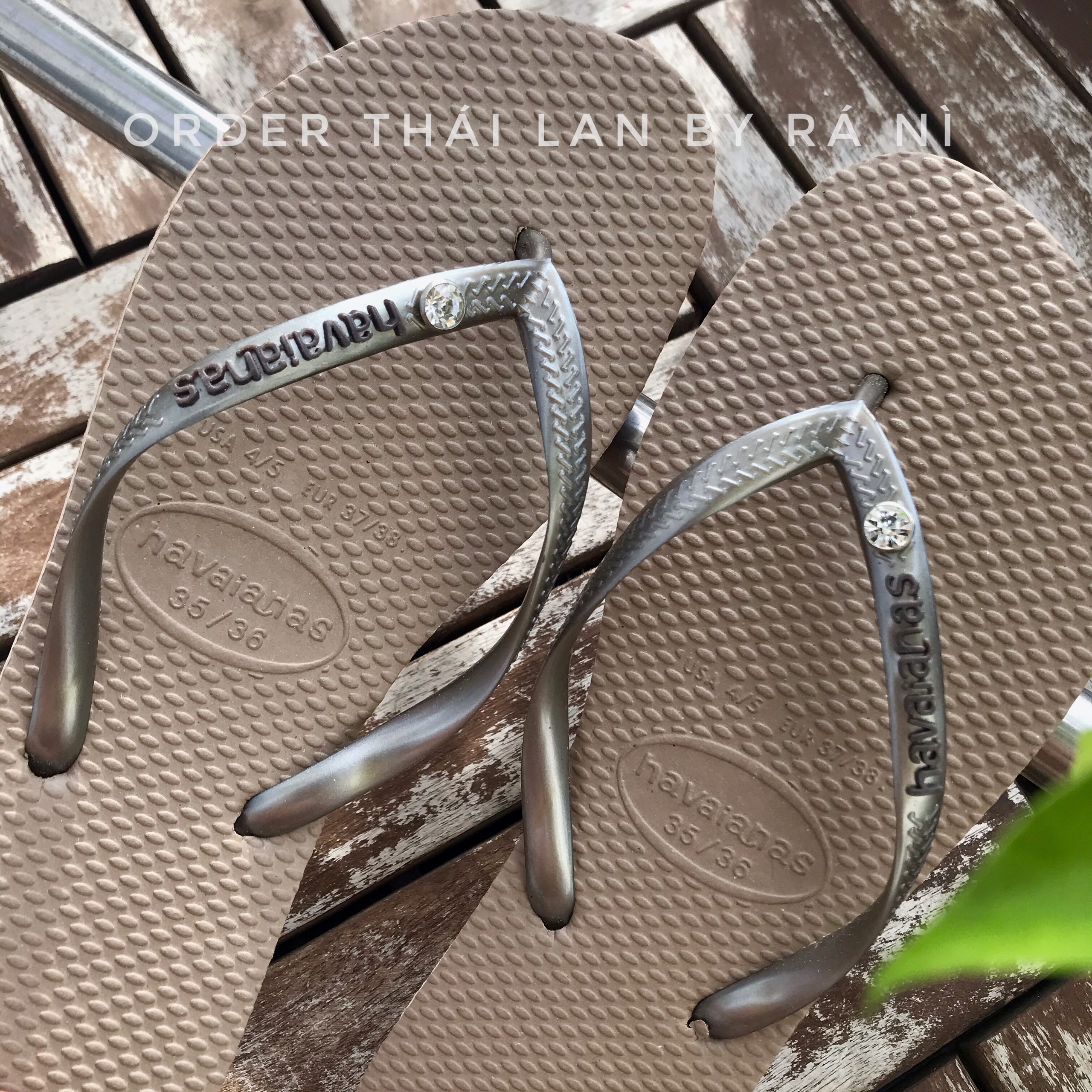 Dép Havaianas Nữ Màu Nude Thái Lan