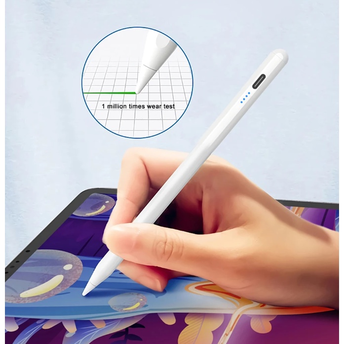 Smart Phone Stylus Pen Sensitive Touch Screen Pen Office Tablet Pen for Drawing Writing Type-C Capacitive Pen for iPad 10th 10.2 10.9 9.7 Android