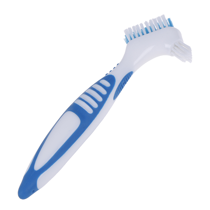 Denture Cleaning Brush Dedicated Denture False Teeth Brush Oral Care Tooth Brush.