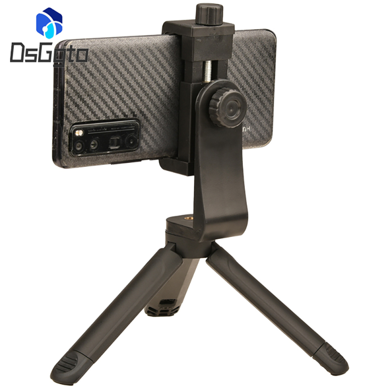 2024NEW!!Cell Phone Stand Adjustable Foldable Desktop Clip Universal Cell Phone Clipper Holder Vertical Plastic Holder 360°Rotation Dock Tripod Stand Phone Clip For Smart Phones E-Reader Monitor