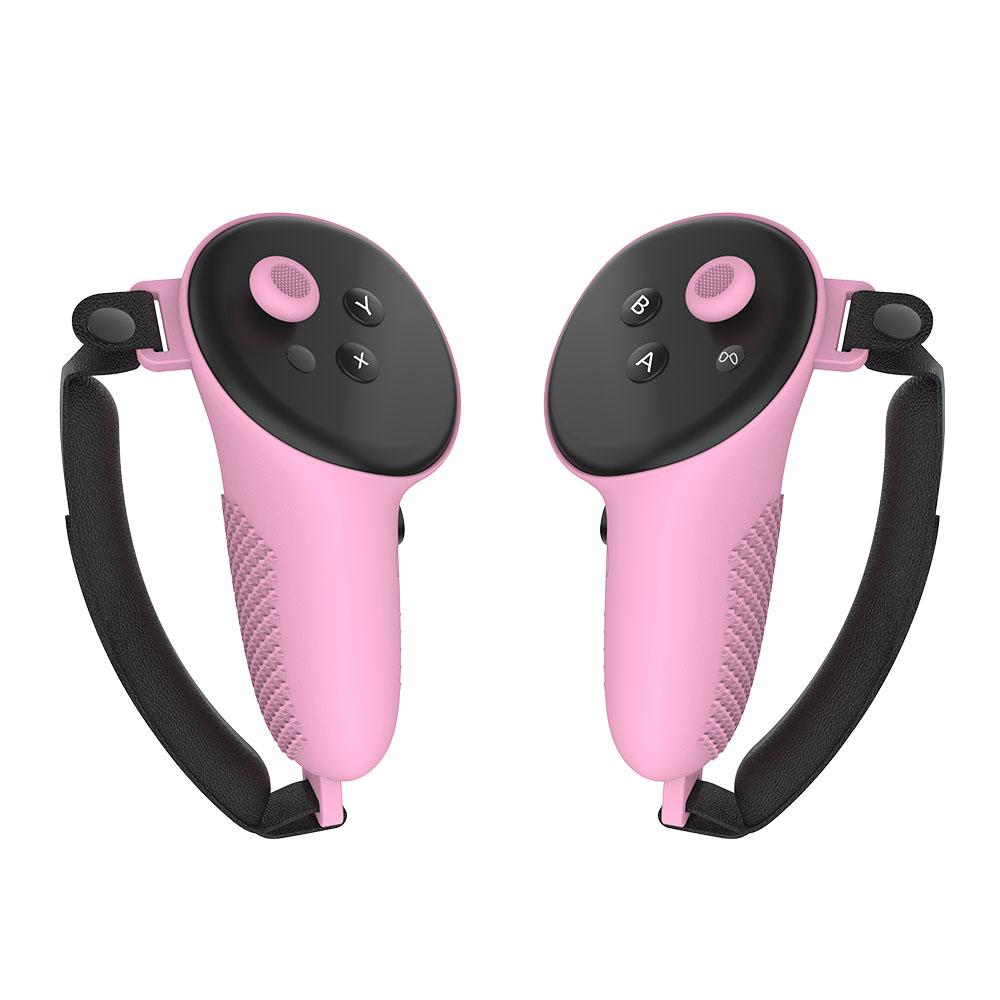 1 Pair TPU Controller Case Cover Non-Slip Controller Grips Cover Shockproof Anti-Fall for Meta Quest 3 VR Accessories