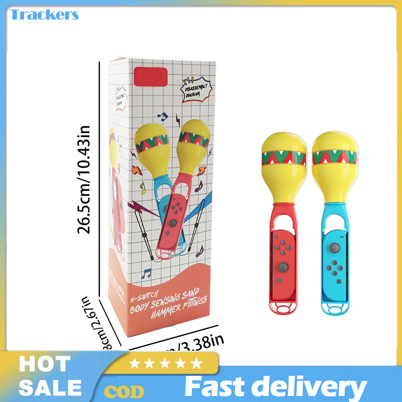 2pcs Game Sand Hammer Hand Grip Compatible For Switch Left Right Small Handle Controller Grips With Wrist Strap【Returnable within 15 days】