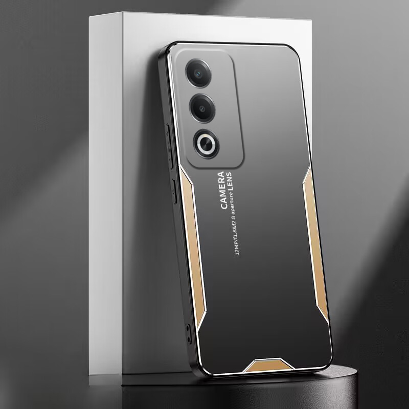 Phone case For OPPO A3 Pro Back cover Heat Dissipation and Anti Drop Aluminum Alloy Back Panel Decorative Strip For OPPO A3 Pro 5G Cover cases.