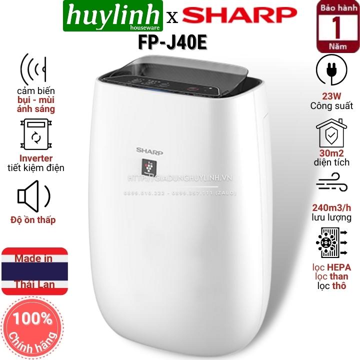 Máy lọc không khí sharp fp-j40e - thái lan
