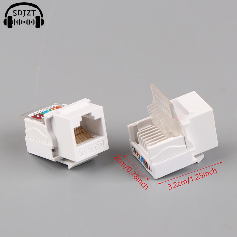 5PCS RJ45 Connector Information Socket Computer Outlet Cable Adapter Jack Tool-Free CAT5E UTP Network Cable Adapter