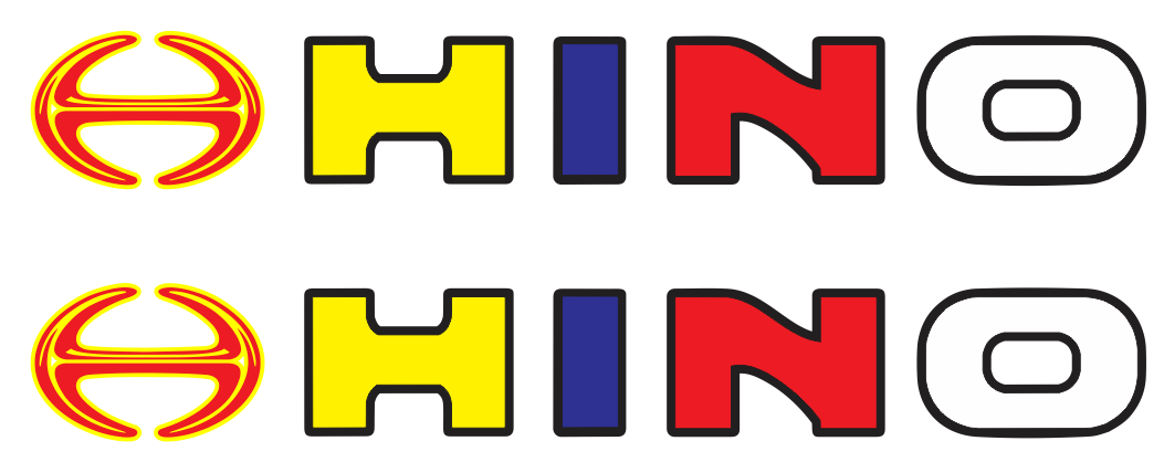 CHỮ HINO phản quang dán xe tải