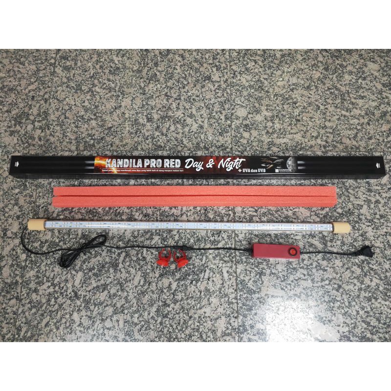 Lampu Led Tanning Aquarium Aquascape Kandila Pro Red Day & Night + UVA dan UVB 800,1000,1200