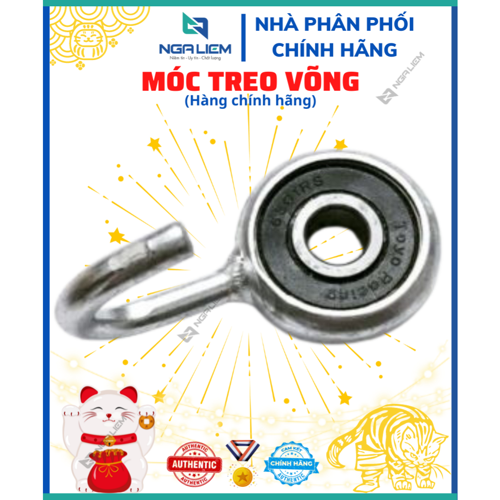 Móc treo võng xếp , móc vòng bi bằng thép gắn khung võng – chất lượng inox không gỉ