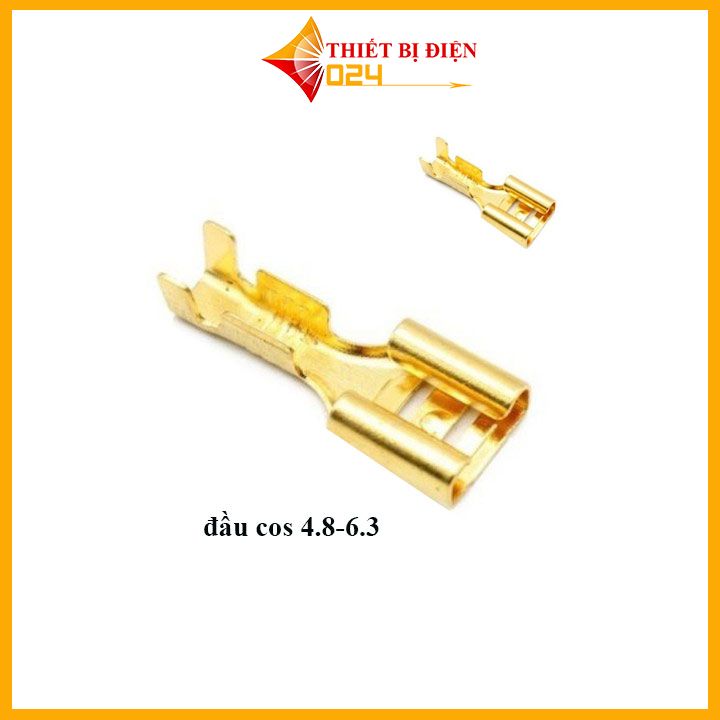100 cái đầu cốt 4.8 mm 6.3mm cos replay cos cắm - dj622-4.8 gói 100 cái