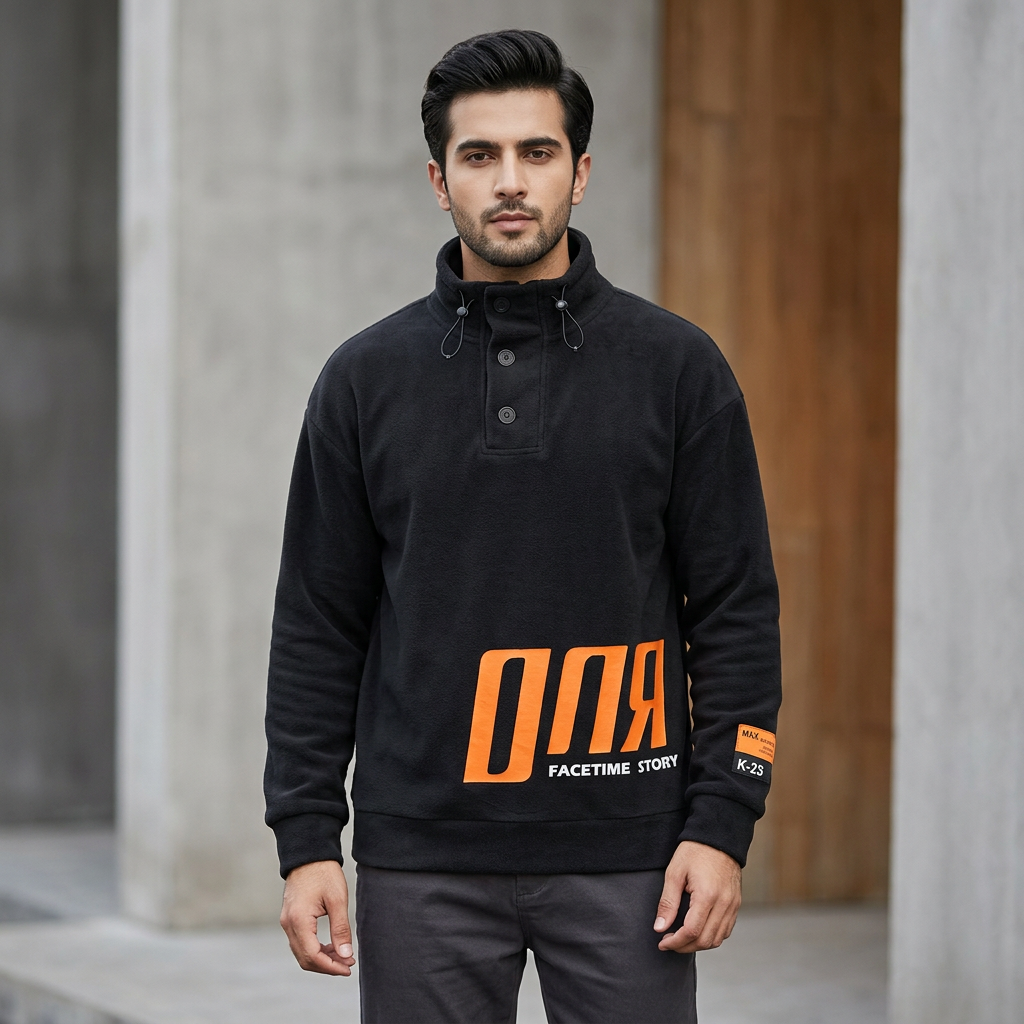 Printed Comfort Style with Full Sleeve High Neck T-Shirt For Men - Comfort for Everyday Wear