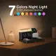 YORTOT Wireless Charging Station-5 in 1 Wireless Charger Alarm Clock, 7 Night Lights, iPhone/AirPods Charging Dock/Apple Watch Compatible-Option - American Plug. 