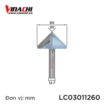Mũi mòi V Tideway LC0301 90º