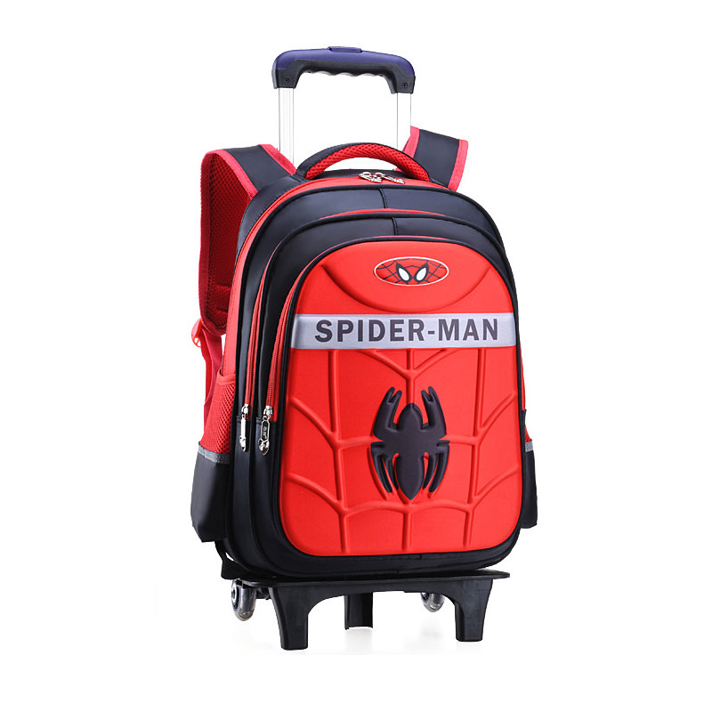 HS Trolley school bag primary school boys and girls school bag 1-3-6 grade children's backpack