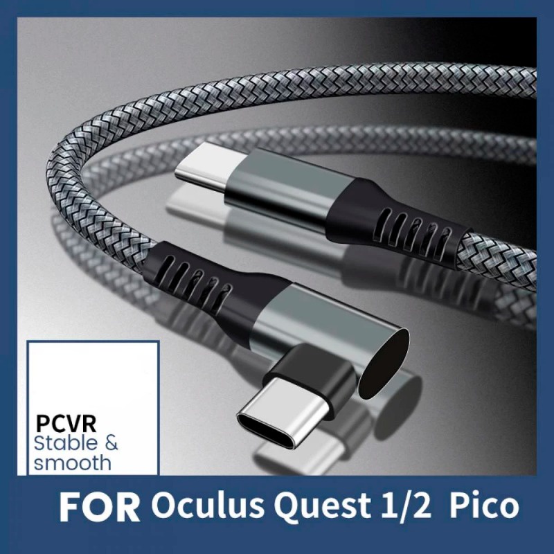 Cáp sạc Cho Oculus Quest 3/1/Quest 2 Liên Kết VR dòng dữ liệu USB 3.0 Cáp chuyển đổi Loại C Cho Pico 3/4 tai nghe VR Phụ Kiện