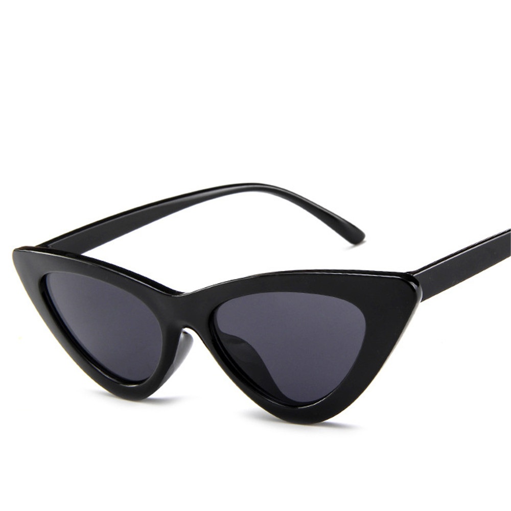 OWL Metal Frame Triangle Sunglasses UV400 Smoke Lens - Black Frame –  Sunnytop Shop
