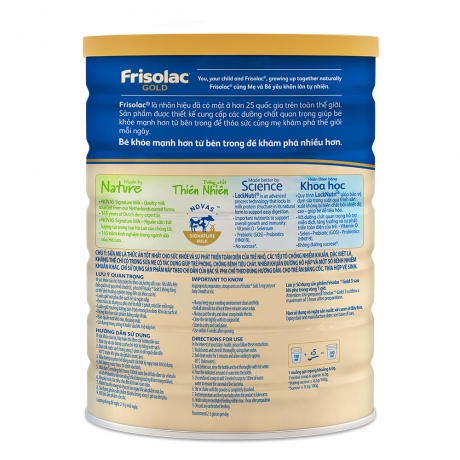 (DATE THÁNG 10/2024) [Mẫu Mới]Sữa Bột Frisolac Gold 3 1400g