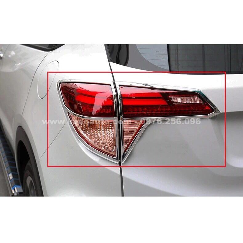 Ốp viền đèn pha, hậu xe honda hrv 2018- 2019 2020 2021 mạ crom cao cấp