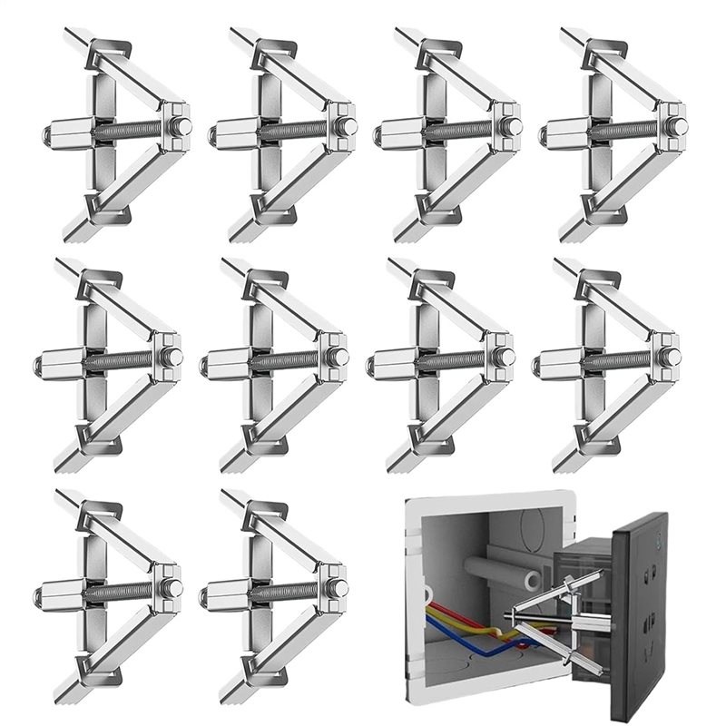 Junction Box Patch Kit Concealed Junction Box Repair Kit, Back Box Repairer Clip - 86/118 Type ...