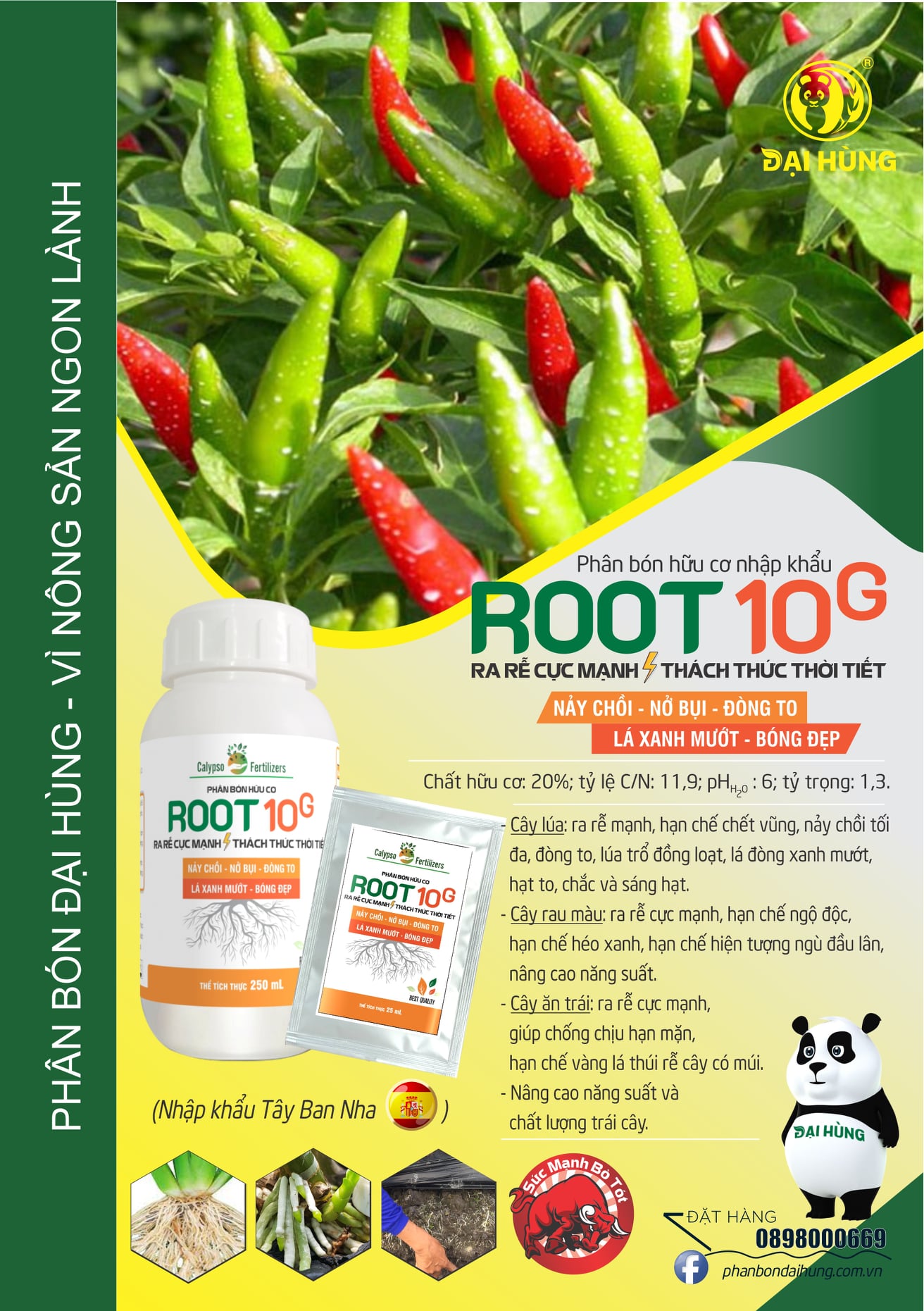 ROOT TOP 250ML - SIÊU KÍCH RỄ, SIÊU NUÔI TRÁI (TÂY BAN NHA)