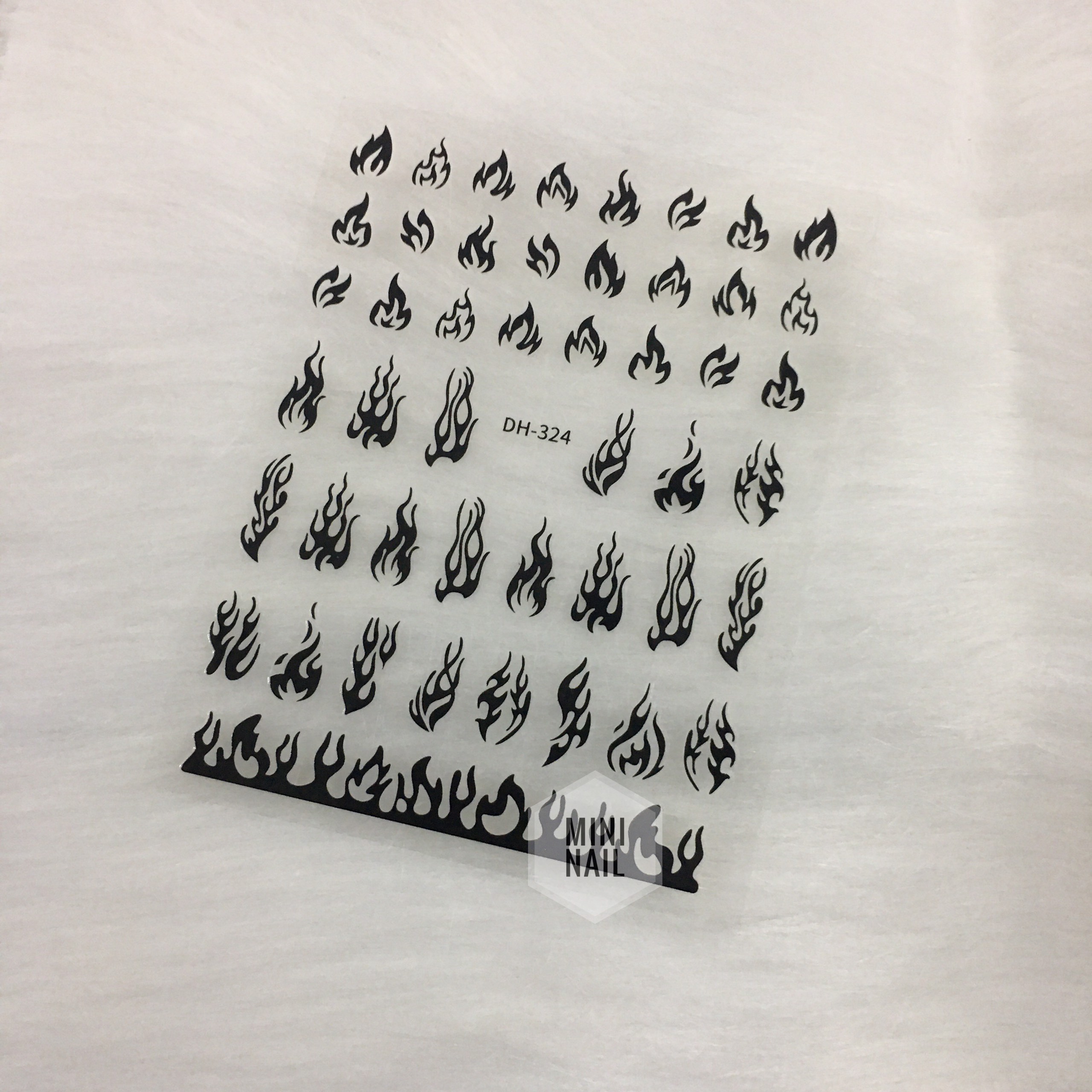Sticker nail dán móng tay hình ngọn lửa, miếng dán móng tay hình ngọn lửa