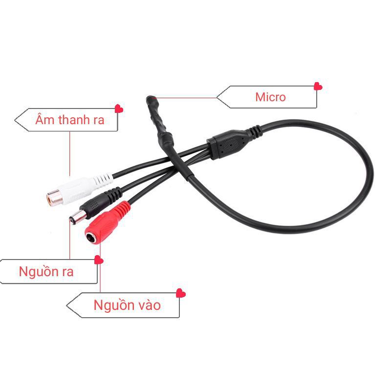 Mic thu âm cho hệ thống camera giám sát