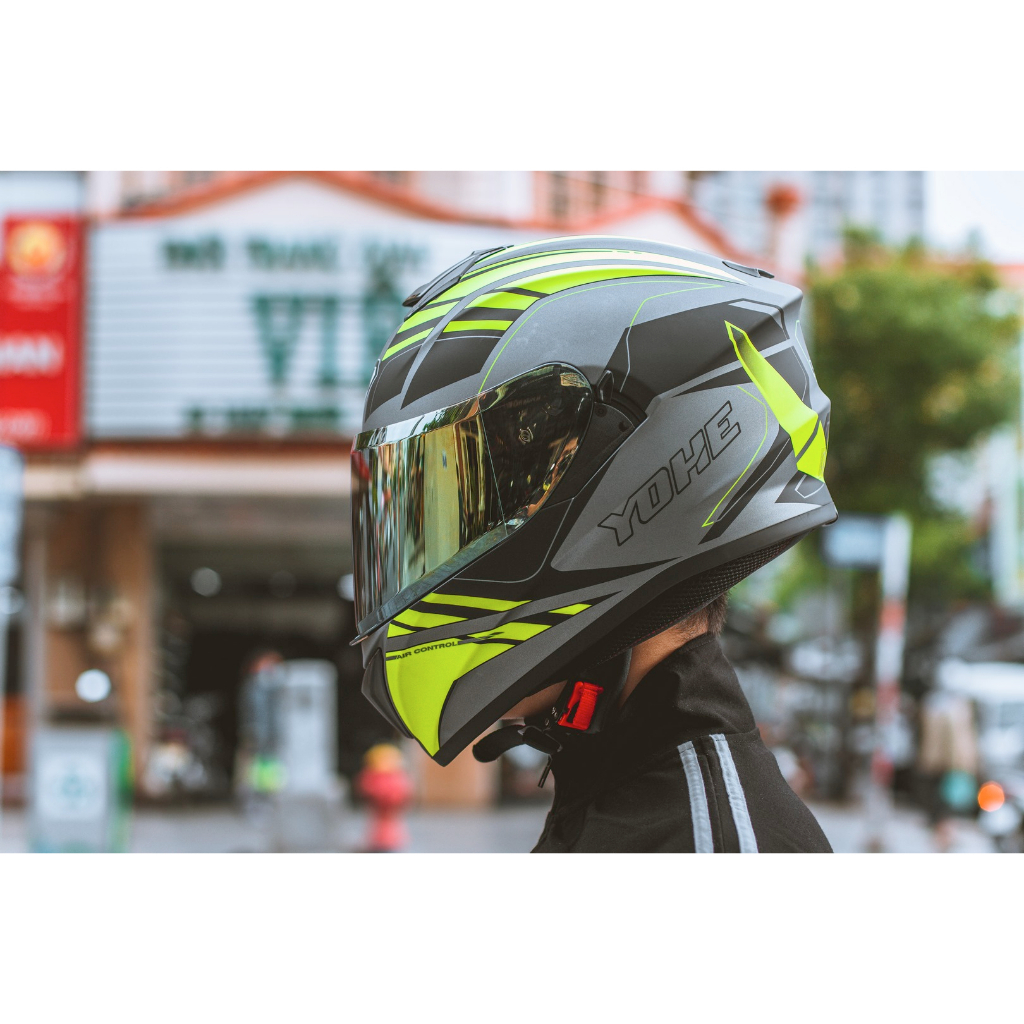 Mũ Bảo Hiểm Fullface Hai Kính YOHE 981