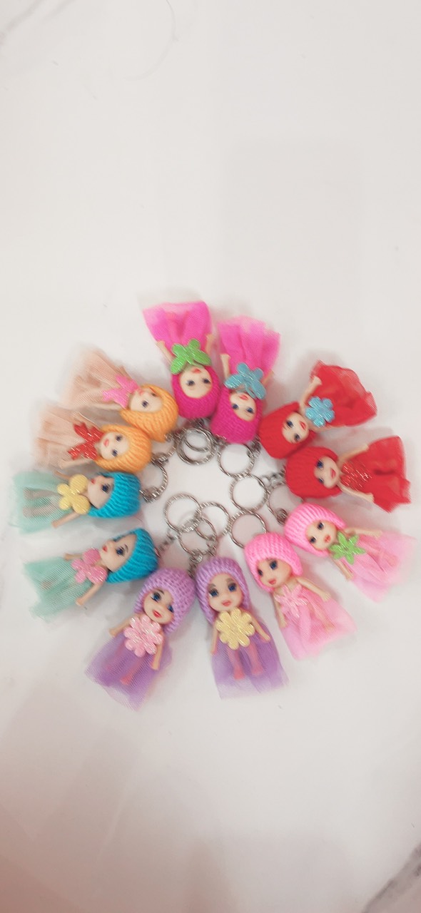 Búp bê chibi có móc khóa treo cặp xinh xắn 10cm
