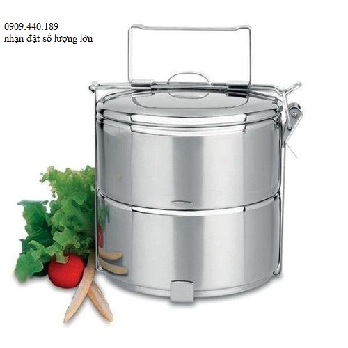 [HCM]Cà mên 2 ngăn đều inox