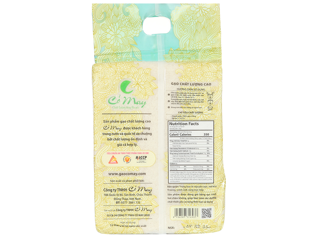 [Siêu thị WinMart] - Gạo Cỏ May Ngọc Sa 5kg