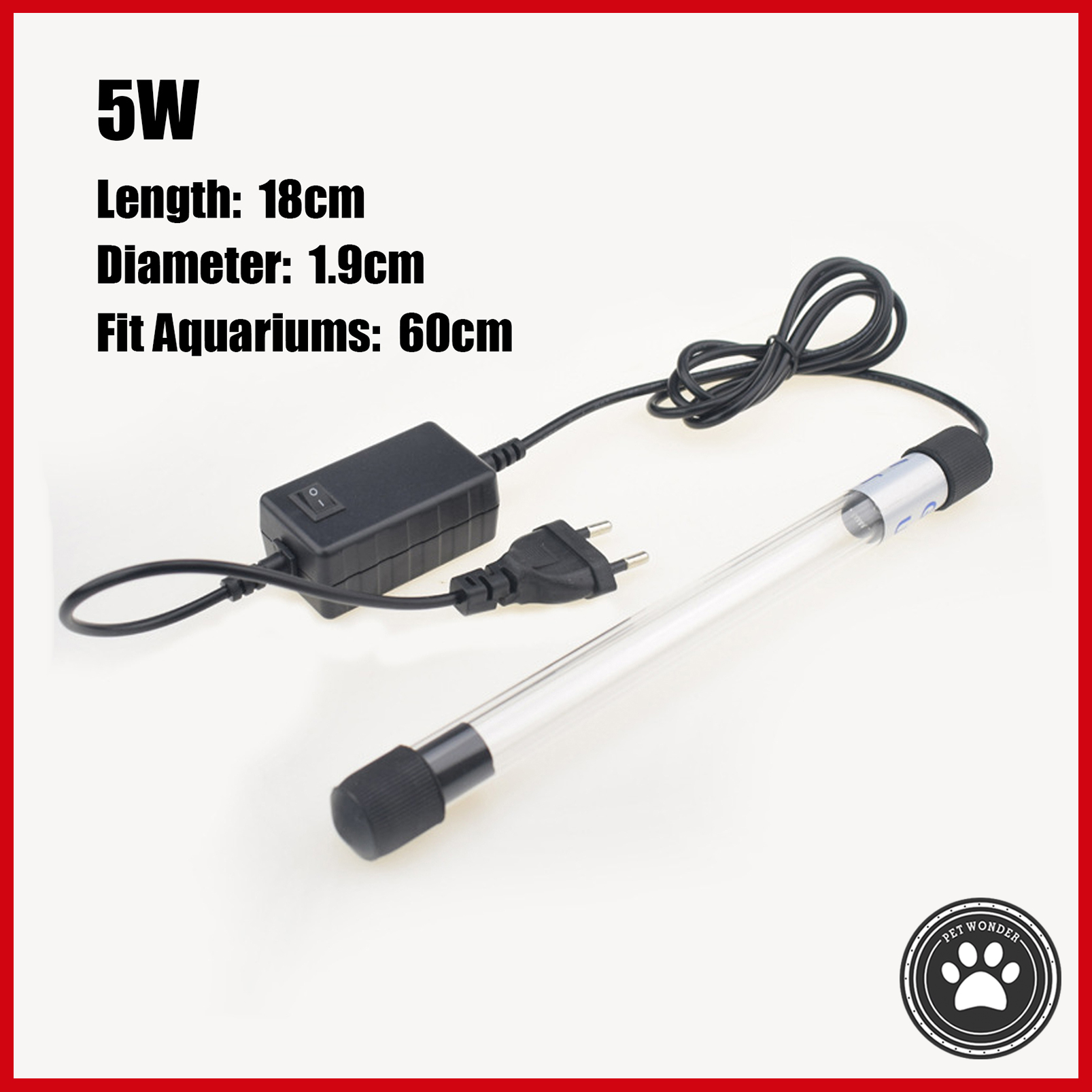 【Pet Wonder】5W 9W 13W UV Light Fish Tank 220VUV Sterilization Lamp