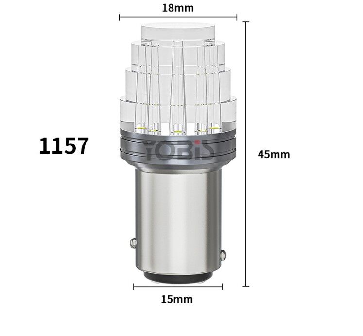 Đèn Hậu Nháy [ Mẫu Tháp ] Đuôi 1157 Gắn Xe Máy [ 1 Chiếc ]