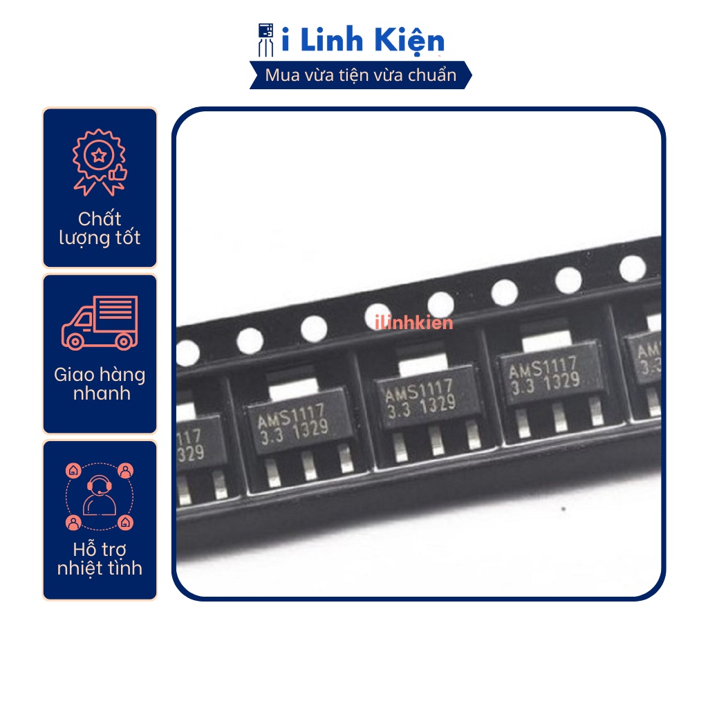 AMS1117-3.3V IC ổn áp 3.3V 1A SOT-223