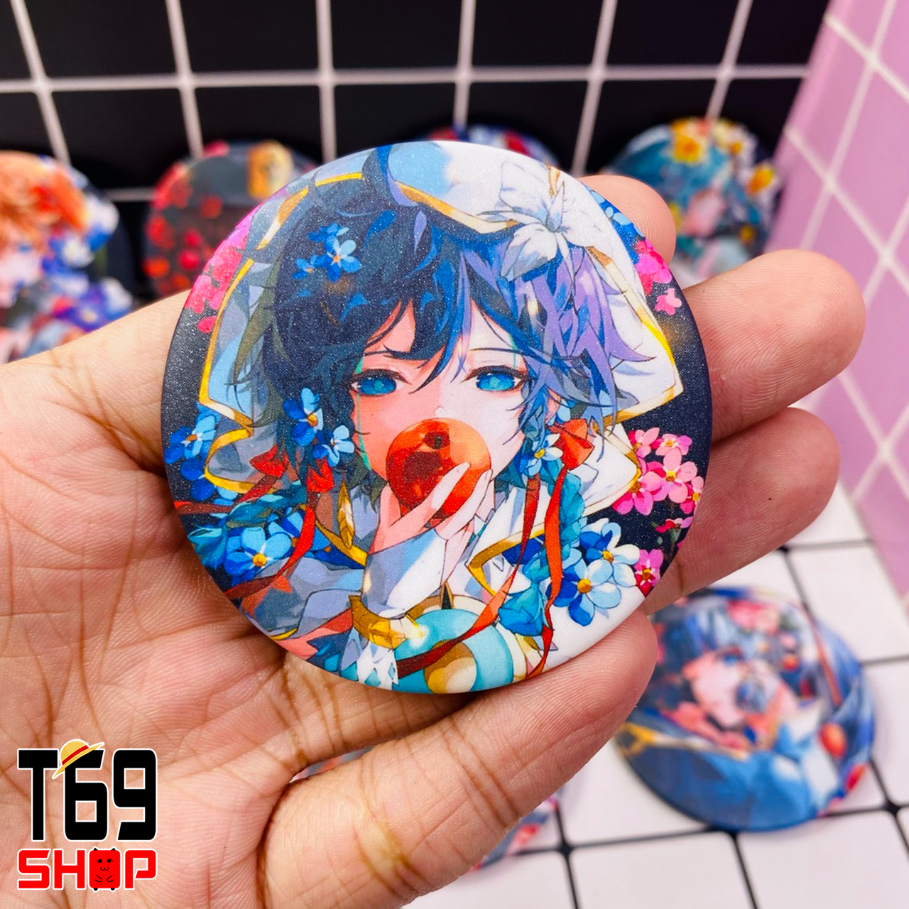 [12 mẫu] Huy hiệu game Genshin Impact - Mẫu 2 (Size 5.8cm) [T69 Shop]