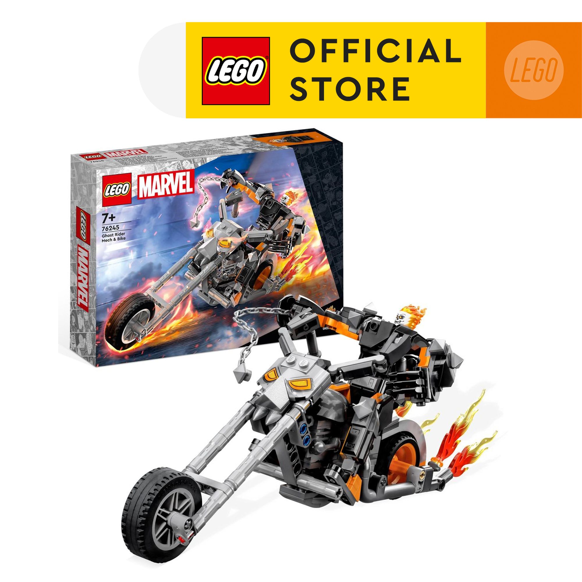 LEGO Super Heroes 76245 Ghost Rider Mech Bike Building Toy Set