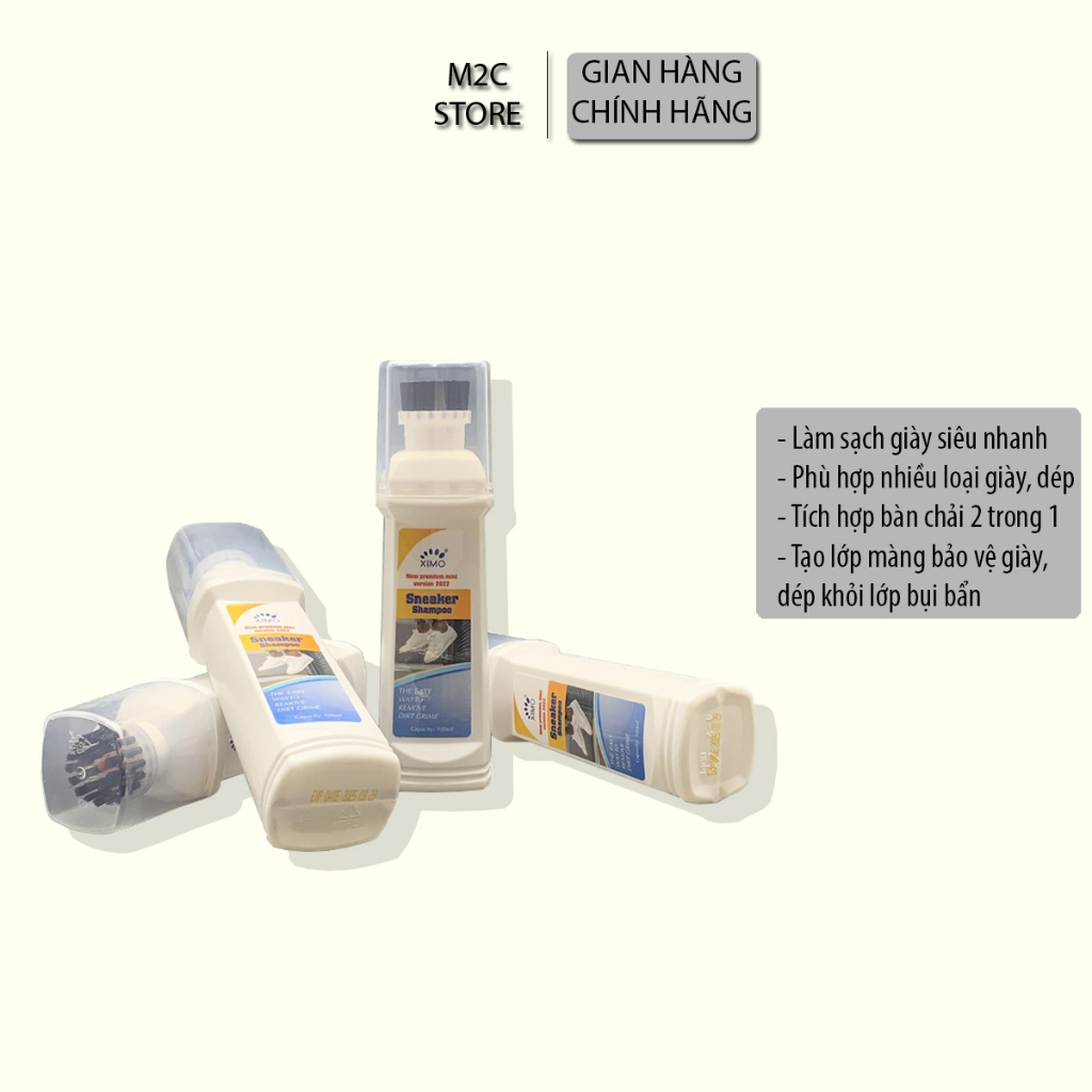 Chai vệ sinh giày Ximo Sneaker Shampoo 100ml