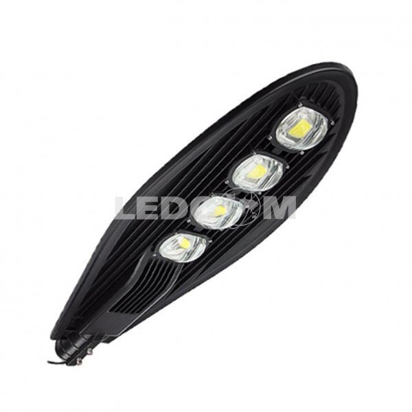 Đèn đường LED 200W hình chiếc lá thân đen siêu sáng LEDCOM