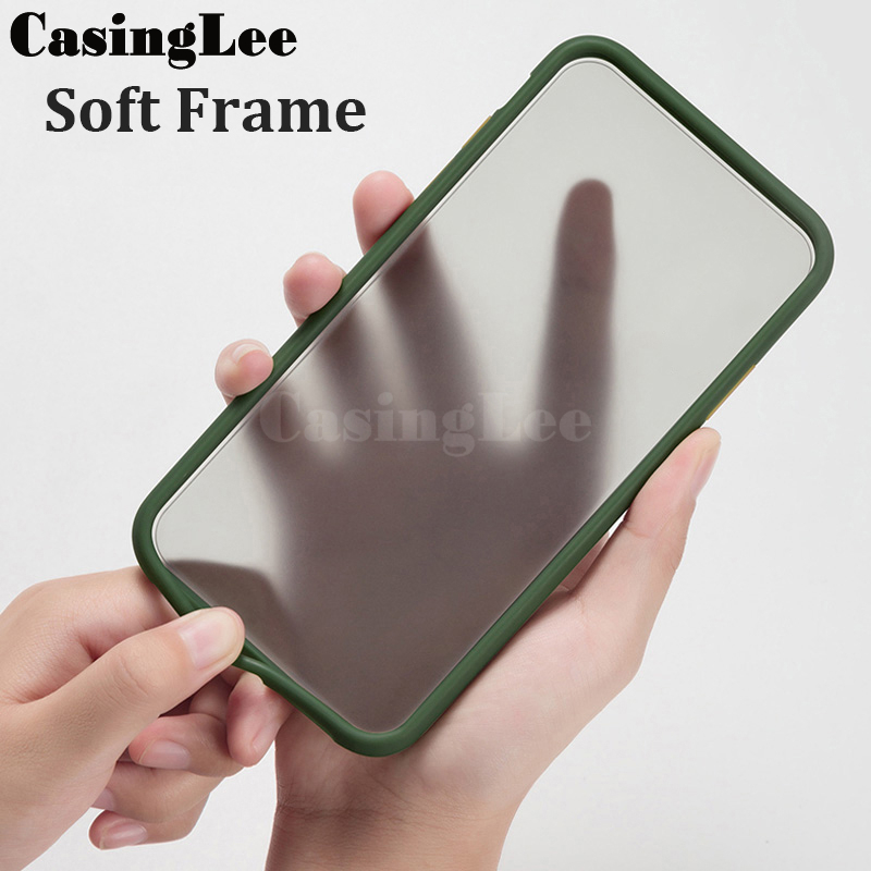 For OPPO K12X 5G Case Shockproof Scrub Matte Transparent Soft edge Silicone Frame Hard Clear For OPPO K12X Back cover Phone Cases.