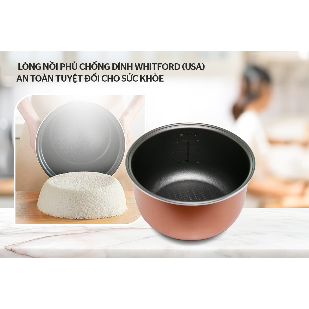 Nồi cơm điện mini SUNHOUSE 1.2L SHD8217W