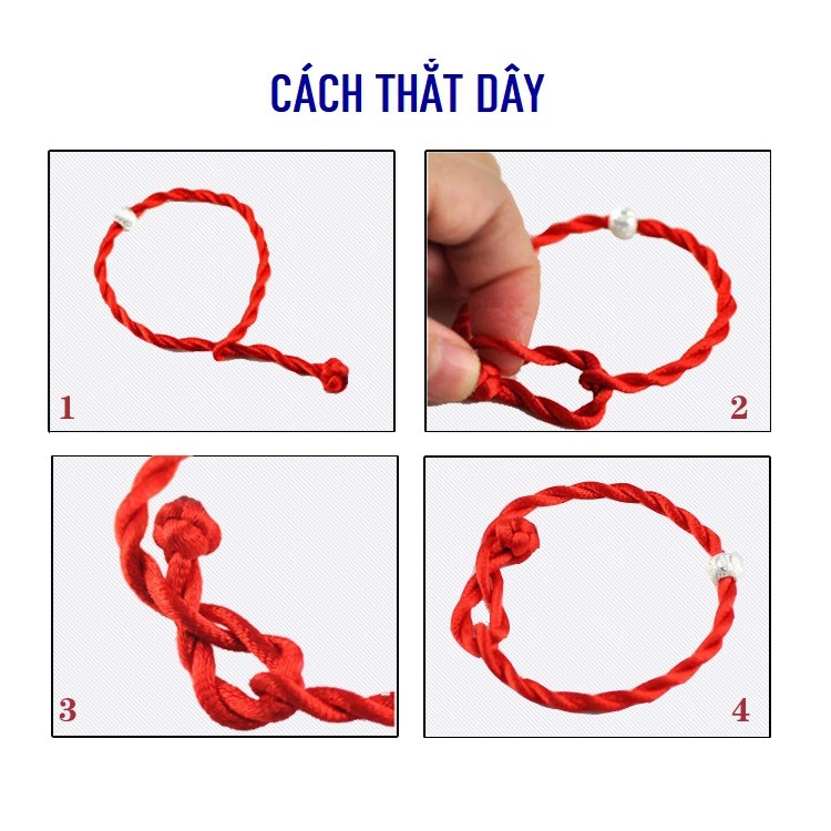Vòng tay chỉ đỏ may mắn nam nữ vòng đôi
