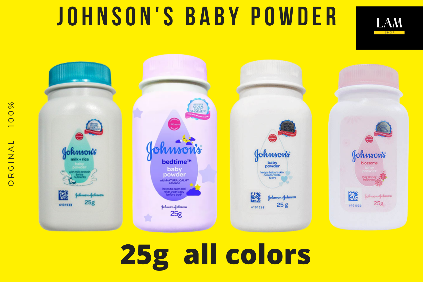 Johnson's baby powder sales yellow