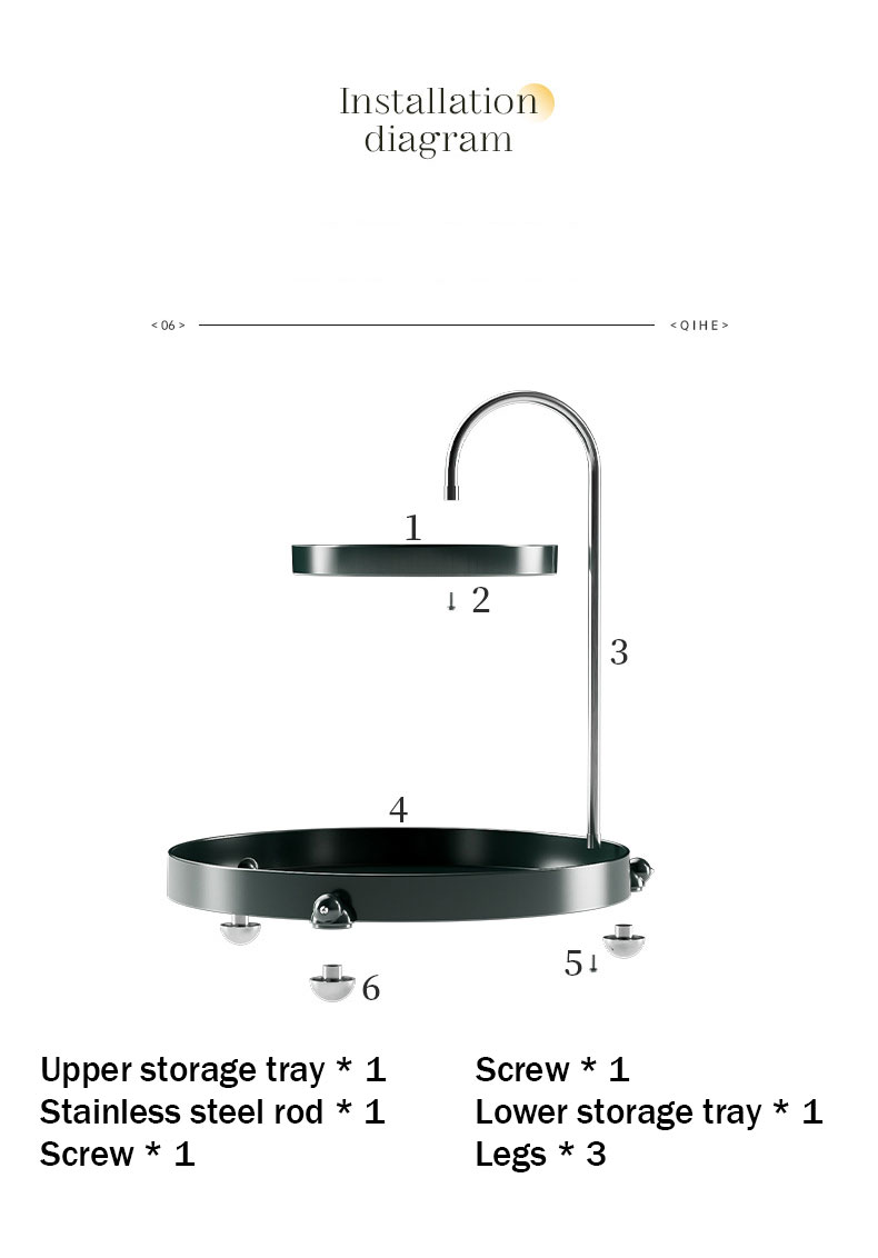 storage rack Double shelf Rotatable storage rack Desktop shelf Perfume rack Cosmetic storage box