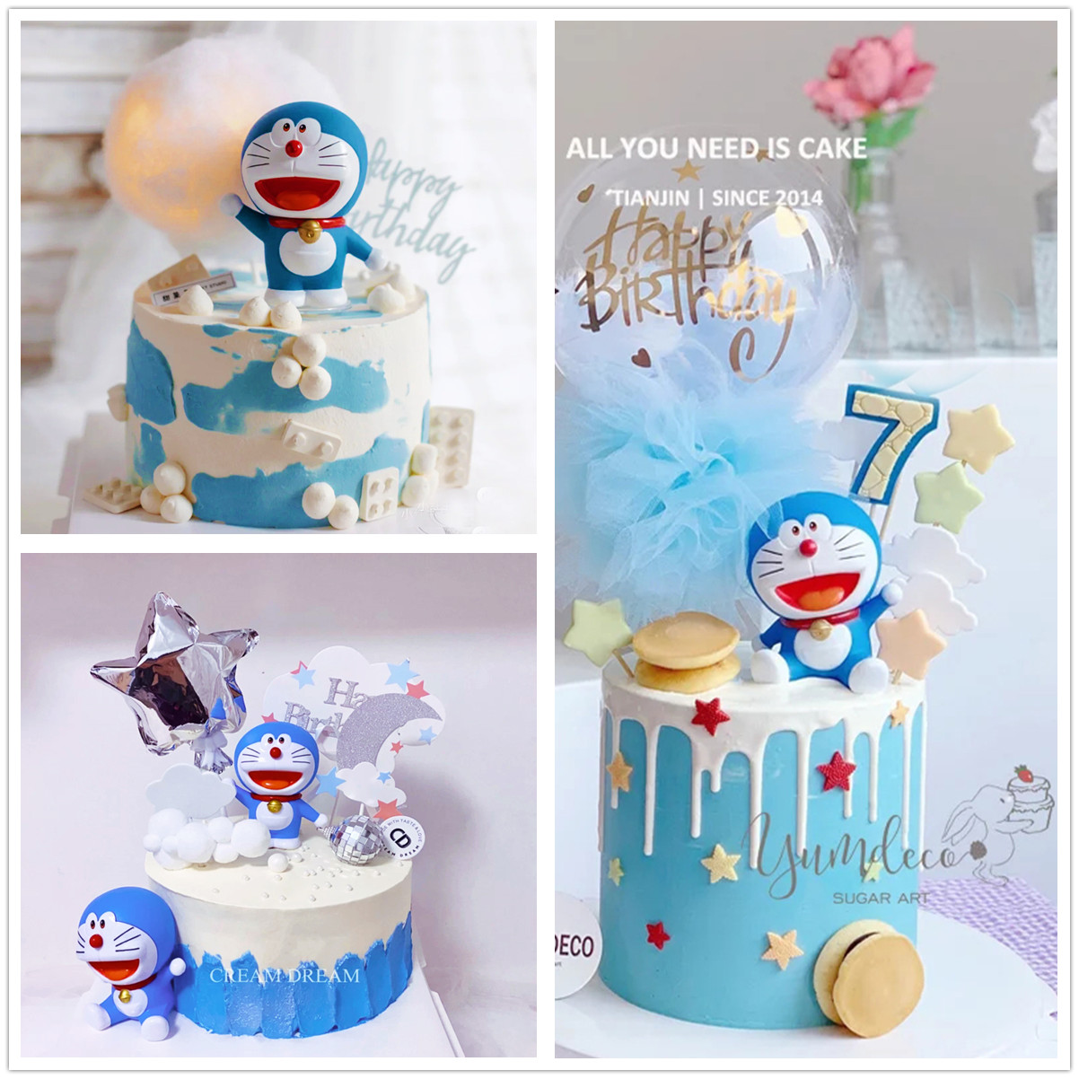 PSI Doraemon Theme Customized Cake Topper | Party Supplies Online – Party  Supplies India